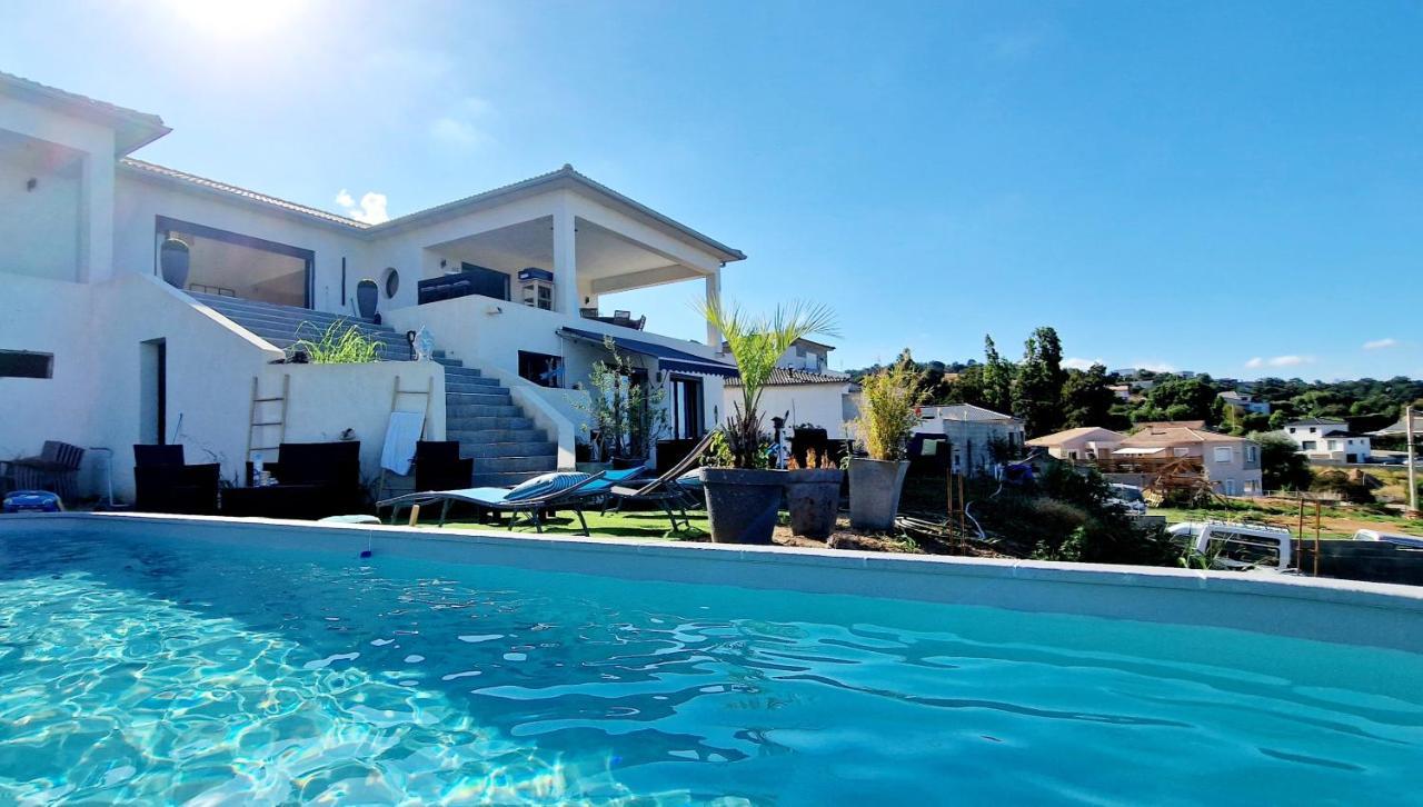 Villa Bistinetti Rez De Villa Tout Confort Avec Piscine Penta di Casinca Εξωτερικό φωτογραφία