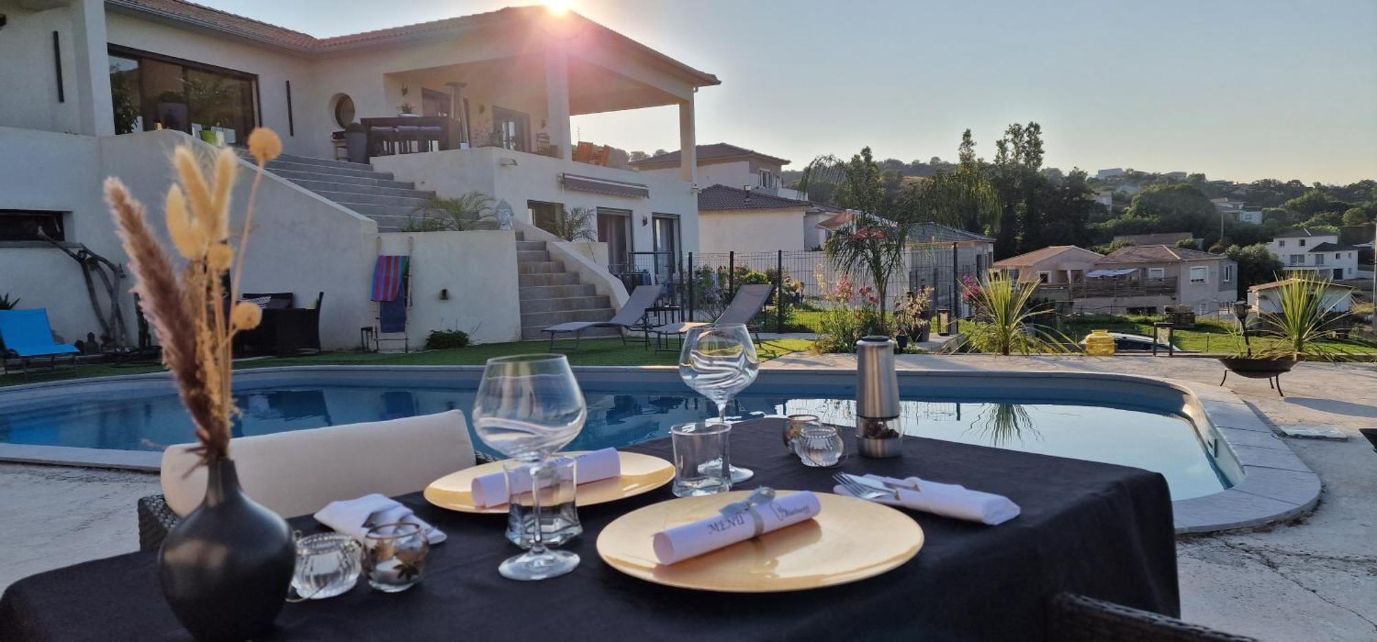 Villa Bistinetti Rez De Villa Tout Confort Avec Piscine Penta di Casinca Εξωτερικό φωτογραφία